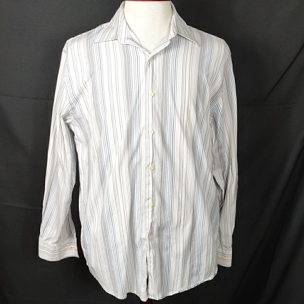 Perry Ellis Pin Stripe Dress Shirt